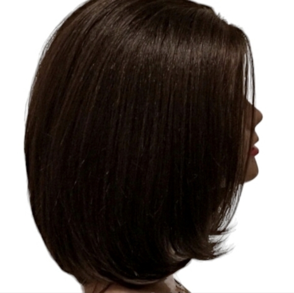 Brazilian Soft Elegant & Natural Human Hair Blend - Brown Lace Front Wig - NWT - Picture 3 of 16